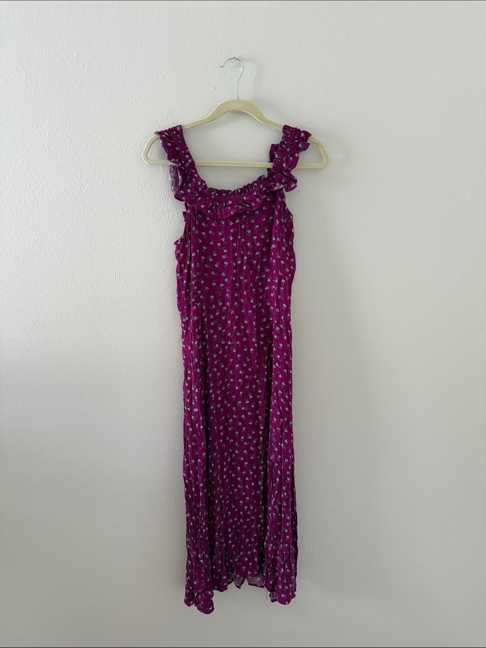 NWT 🌟 LOFT Ruffle Midi Dress - Picture 10 of 13